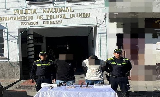 Capturados con armas de fuego, munici&oacute;n y una granada