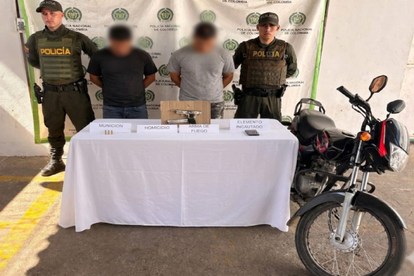 capturados por homicidio e incautaci&oacute;n arma de fuego