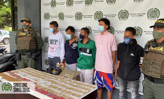 capturados por estupefaciente