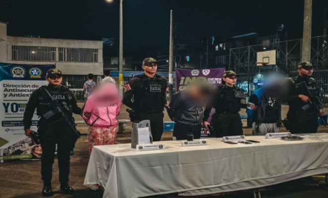 Presentamos a tres capturados por extorsion en Kennedy