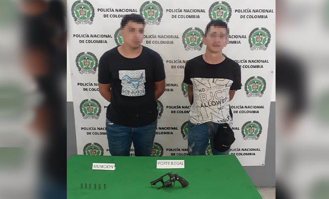 capturados por porte ilegal de armas 