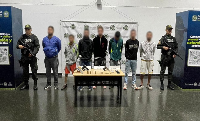 capturados por extorsión en el sector de San Pablo