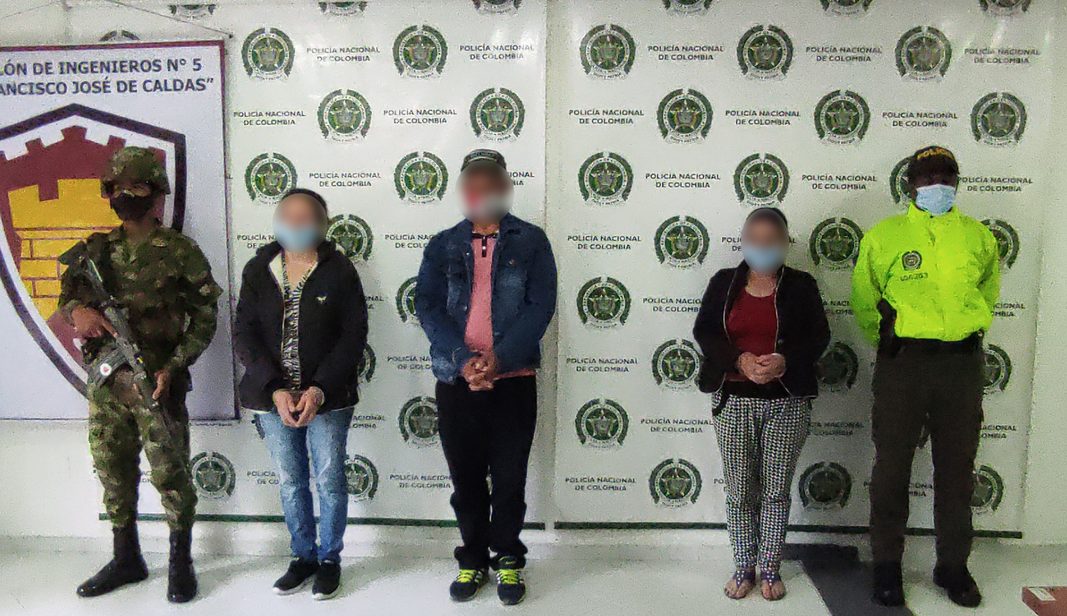 En operación “Atenea” permite la captura de cuatro integrantes de la red de apoyo al terrorismo del ELN