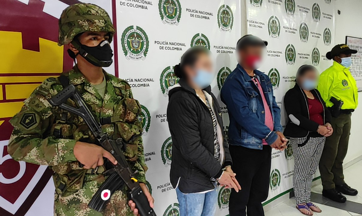 En operación “Atenea” permite la captura de cuatro integrantes de la red de apoyo al terrorismo del ELN