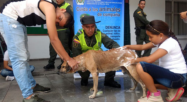 La Policía Nacional-lideró jornada-contra el maltrato animal