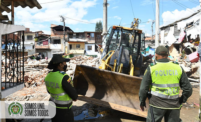 derribamiento de propiedades en bello