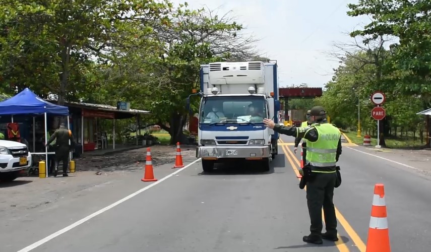 Dispositivo PoliciaI puente de la asunción de la Virgen 1