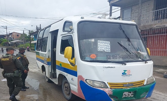 Efectuamos “plan buseta” en la zona norte de Quibdó