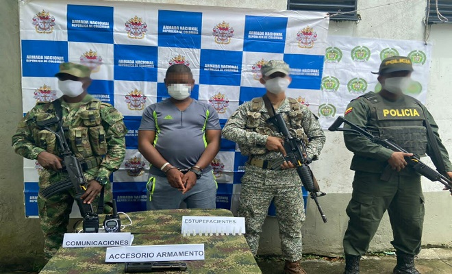 En el municipio de Bojayá capturamos a un hombre por diferentes delitos 