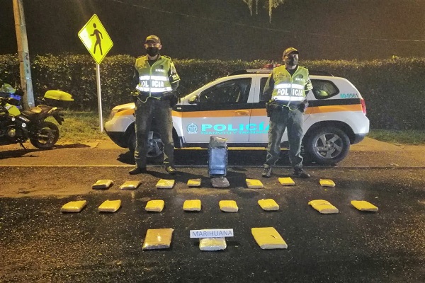 Incautación de estupefacientes en encomiendas