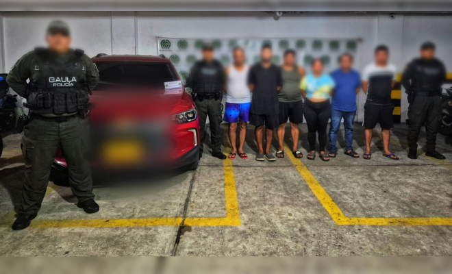 Seis capturados y un veh&iacute;culo incautado