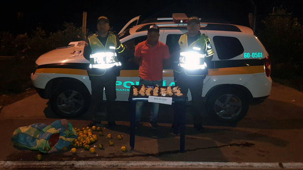 Capturado hombre en las últimas horas con más de cuatro mil gramos de cocaína