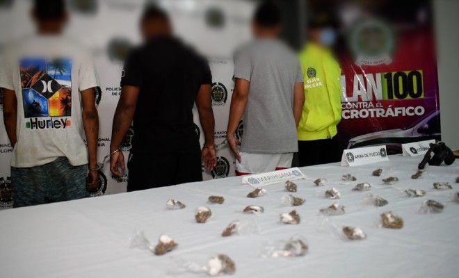 Capturados por trafico de estupefacientes 