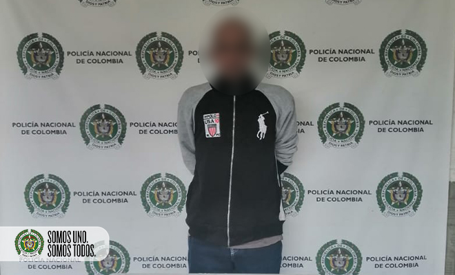 Capturado ‘Duván’ solicitado mediante circular roja de interpol por el delito de homicidio