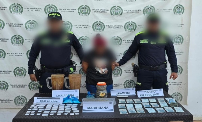 Capturada en Mompox una mujer vinculada al tráfico de estupefacientes con antecedentes judiciales