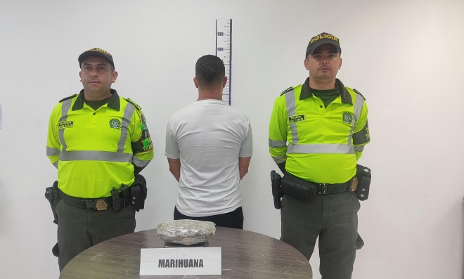 Hombre de 32 años tenía en su poder 515 gramos de marihuana
