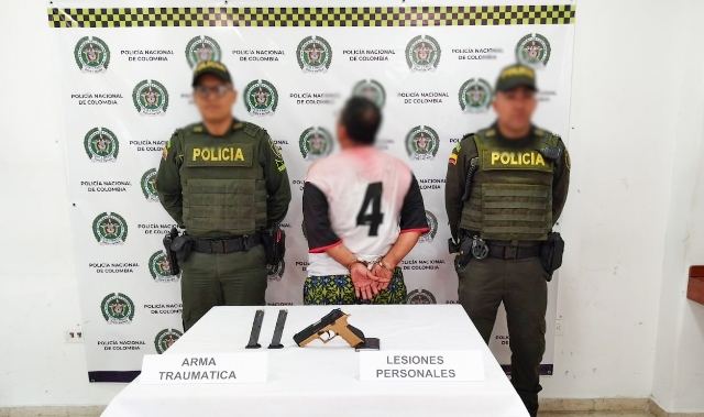 Capturado con arma traumática