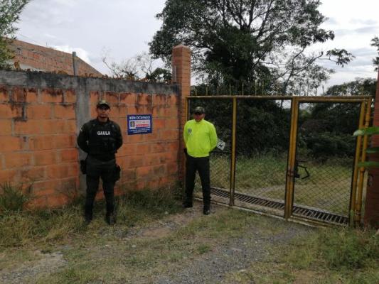 Predio utilizado para cometer diferentes ilícitos