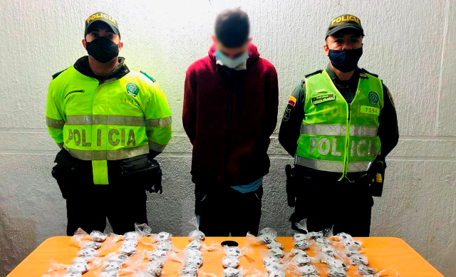 Incautamos 3.570 dosis de bazuco y 100 dosis de heroína en Pereira 