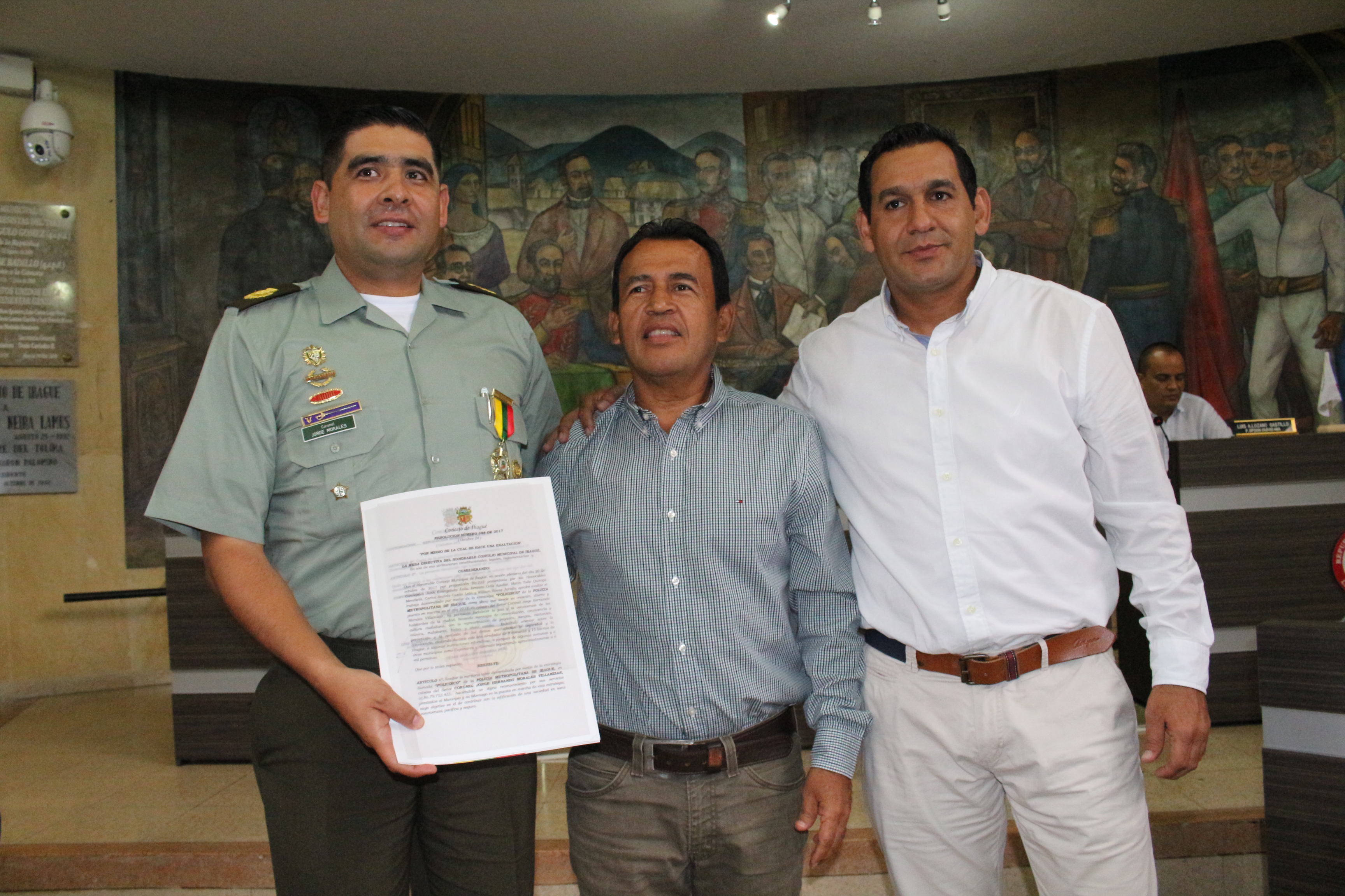 Concejo Municipal de Ibagué exalta la labor de la Policía por el Policirco