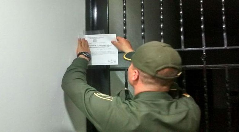 Cierre de establecimientos públicos en Chiquinquirá