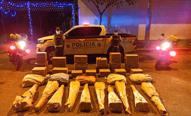 En la vía Ibagué – Bogotá Policía Tolima realiza la incautación de una tonelada de pólvora