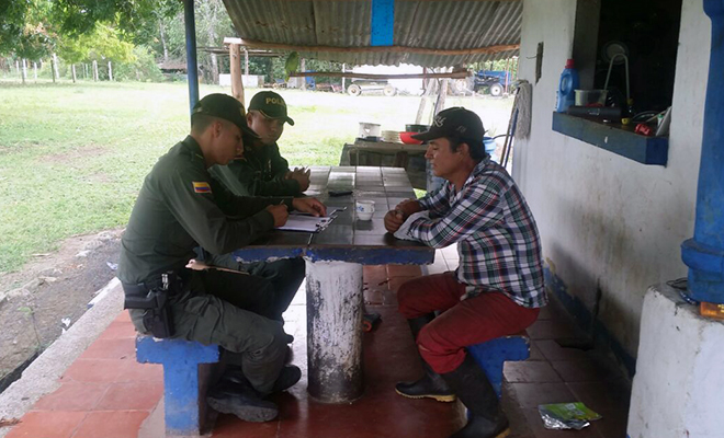 La Policía Nacional-hace-efectiva-alianza-con-finqueros-en-San Martín-contra-el hurto