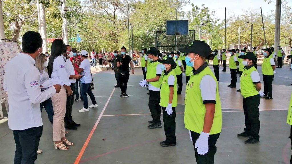 Alcaldía de Plato-inauguracion del programa de cívicos infantiles y juveniles-DEMAG-pOLICÍA DEL MAGDALENA
