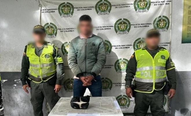 Le encontraron 1000 gramos de bazuco