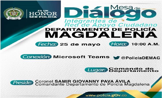 mesa de dialogo-rendición de cuentas 2021-trimestre- policía magdalena-demag
