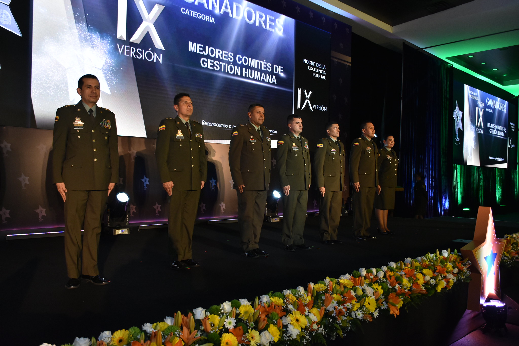 Ganadores de la noche de la excelencia policial  