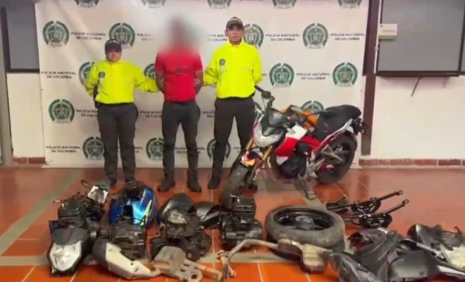 Capturadas tres personas y recuperadas ocho motocicletas hurtadas en Bucaramanga y su área metropolitana