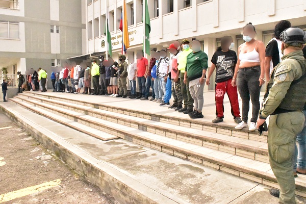 32 personas capturas en allanamientos 