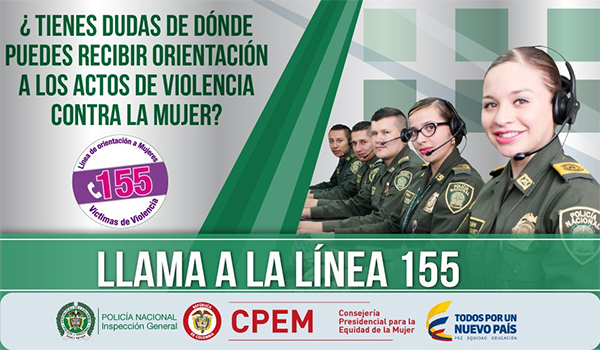 policia-colombia-linea-155-proteccion-mujer