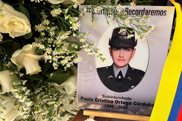 Fotografía de la subintendente Paula Cristina Ortega Córdoba