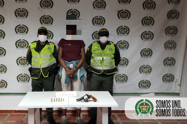 Por el delito de porte ilegal de armas de fuego capturamos dos personas en Quibdó 