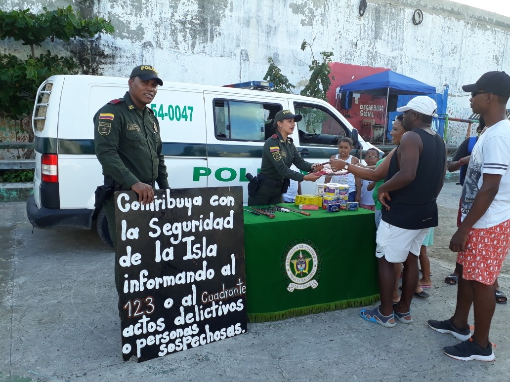 Por una San Andrés Segura y en Paz llevamos el “plan desarme”