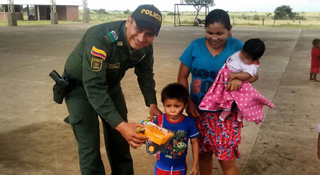 La Policía Nacional-vela por la protección-de las comunidades indígenas-del Meta