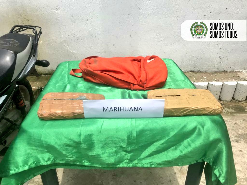 Realizamos la captura de un sujeto por el delito de fabricación y porte de estupefacientes.