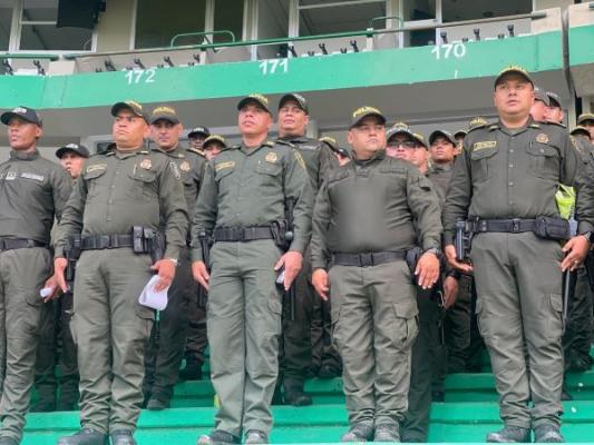 seguridad en encuentro futbolístico