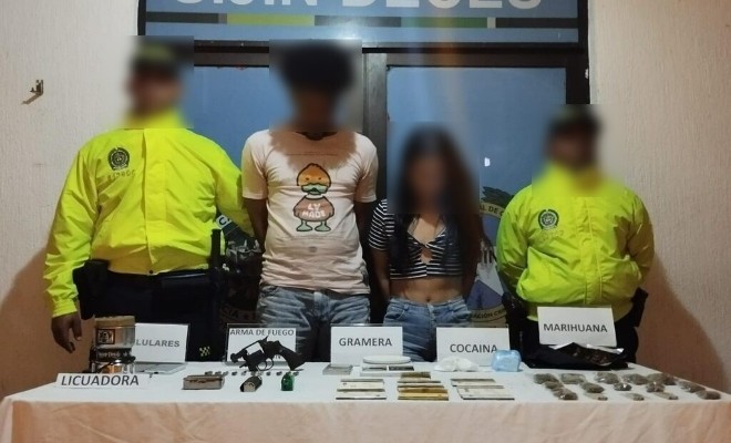 Dos personas capturas en diligencia de allanamiento