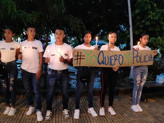 Velatón en señal de duelo