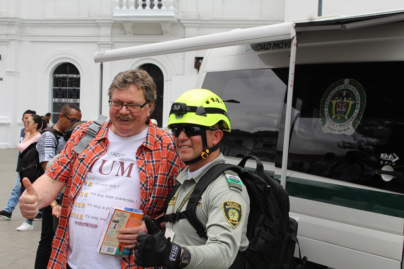 Turistas alemanes en Popayán