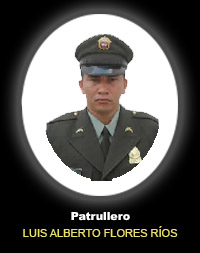 Fotograf&iacute;a del Se&ntilde;or Pt. Luis Alberto Flores R&iacute;os quien falleci&oacute; en cumplimiento de su deber.