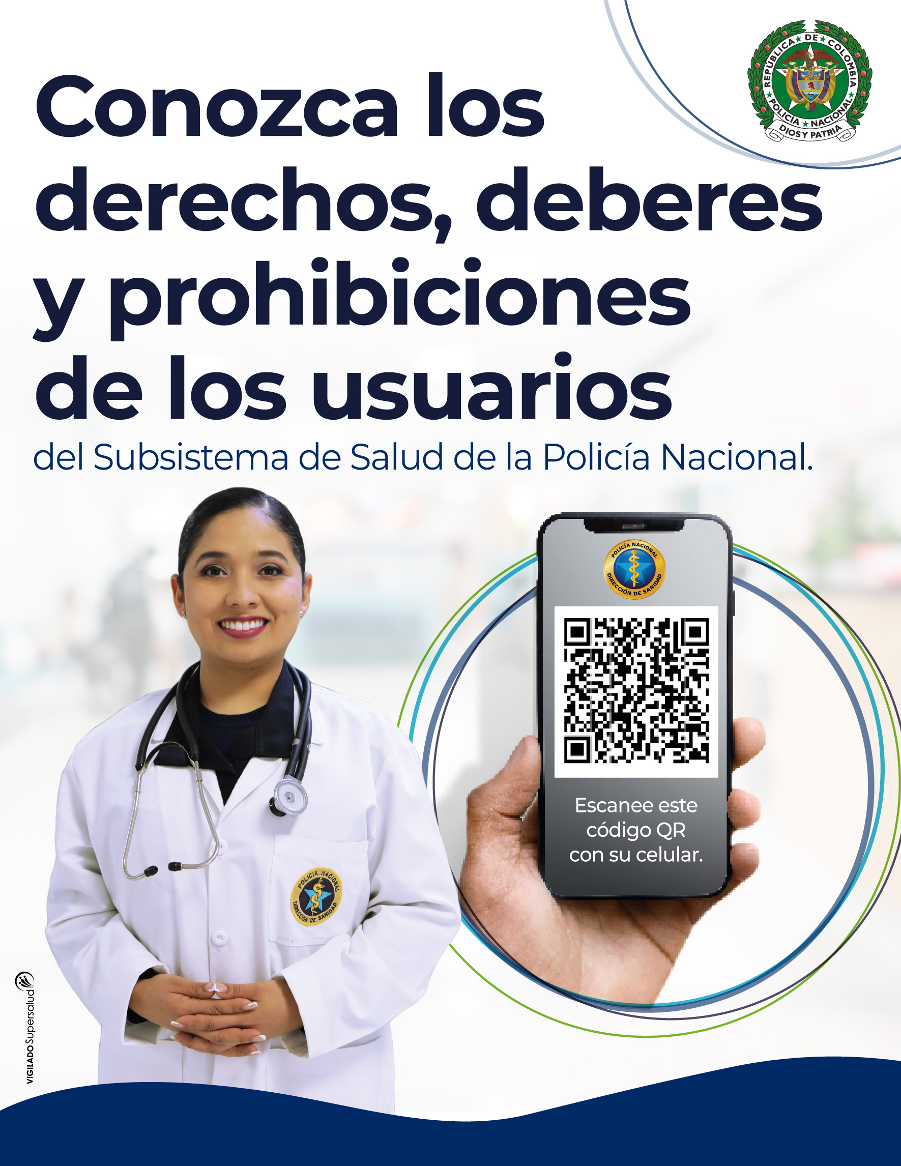 Conozca los derechos y deberes para los usuarios del Subsistema de Salud de la Policía Nacional