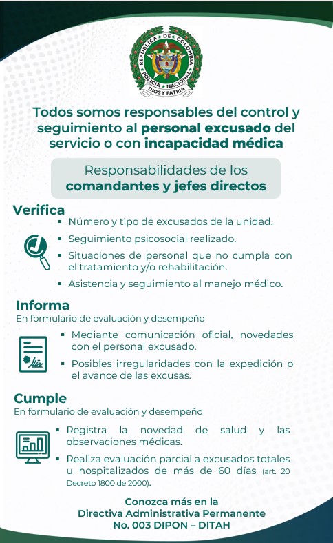 Responsabilidades de los comandantes y jefes directos