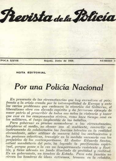 Portada de la Revista de la Polic&iacute;a