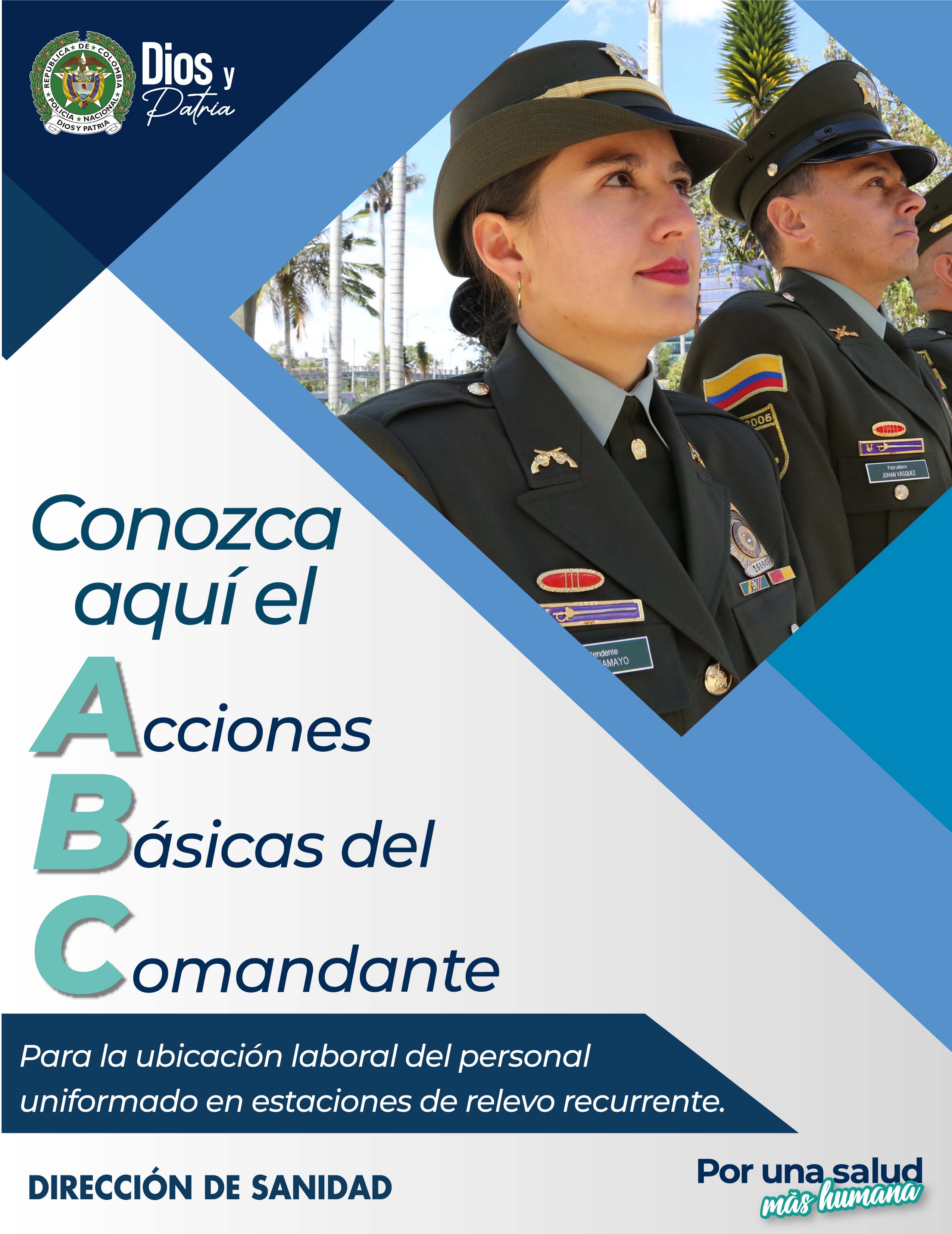 Conozca aquí el ABC "Acciones básicas del Comandante" Para la ubicación laboral del personal uniformado en estaciones de relevo.