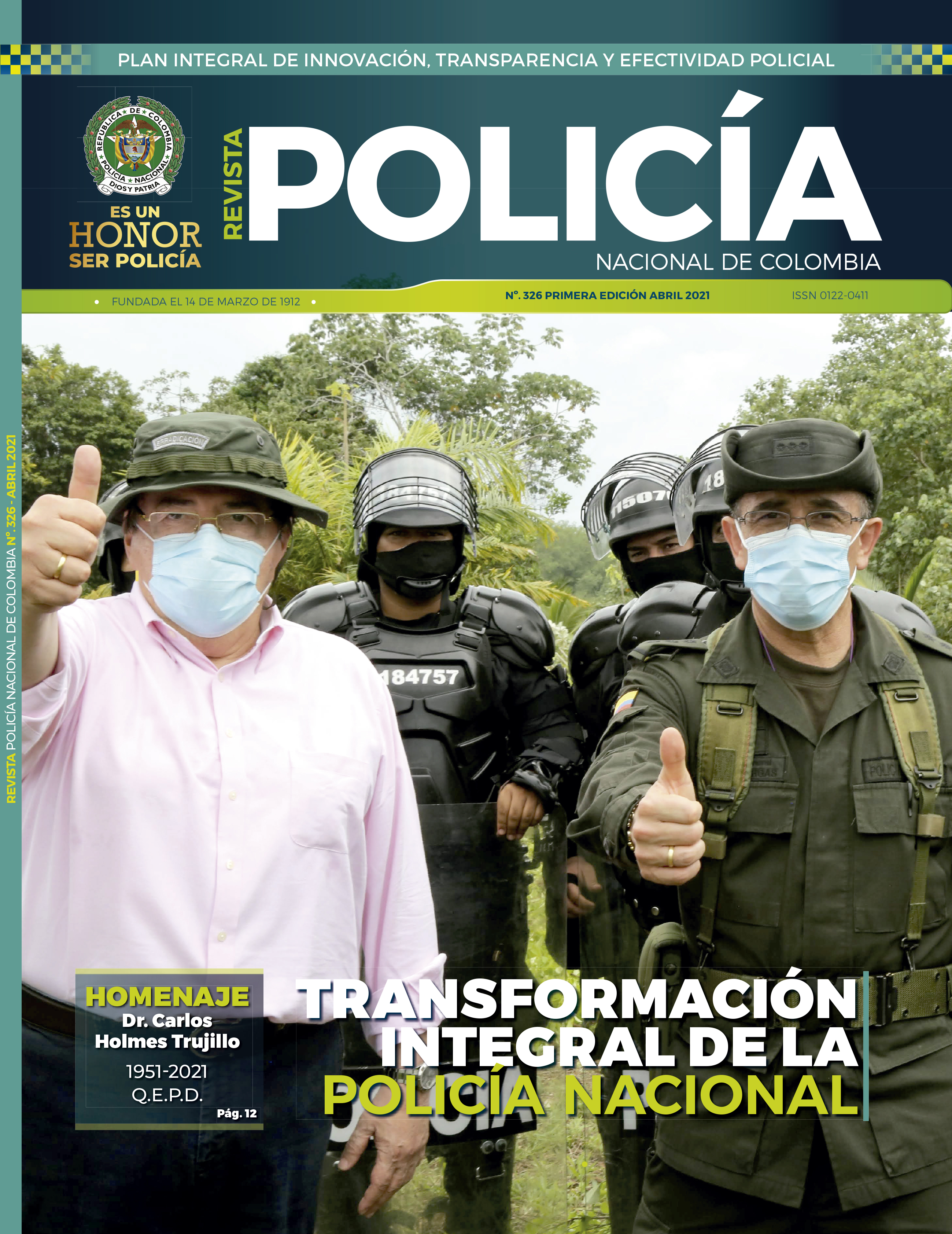 Revista Polic&iacute;a Nacional edici&oacute;n 326