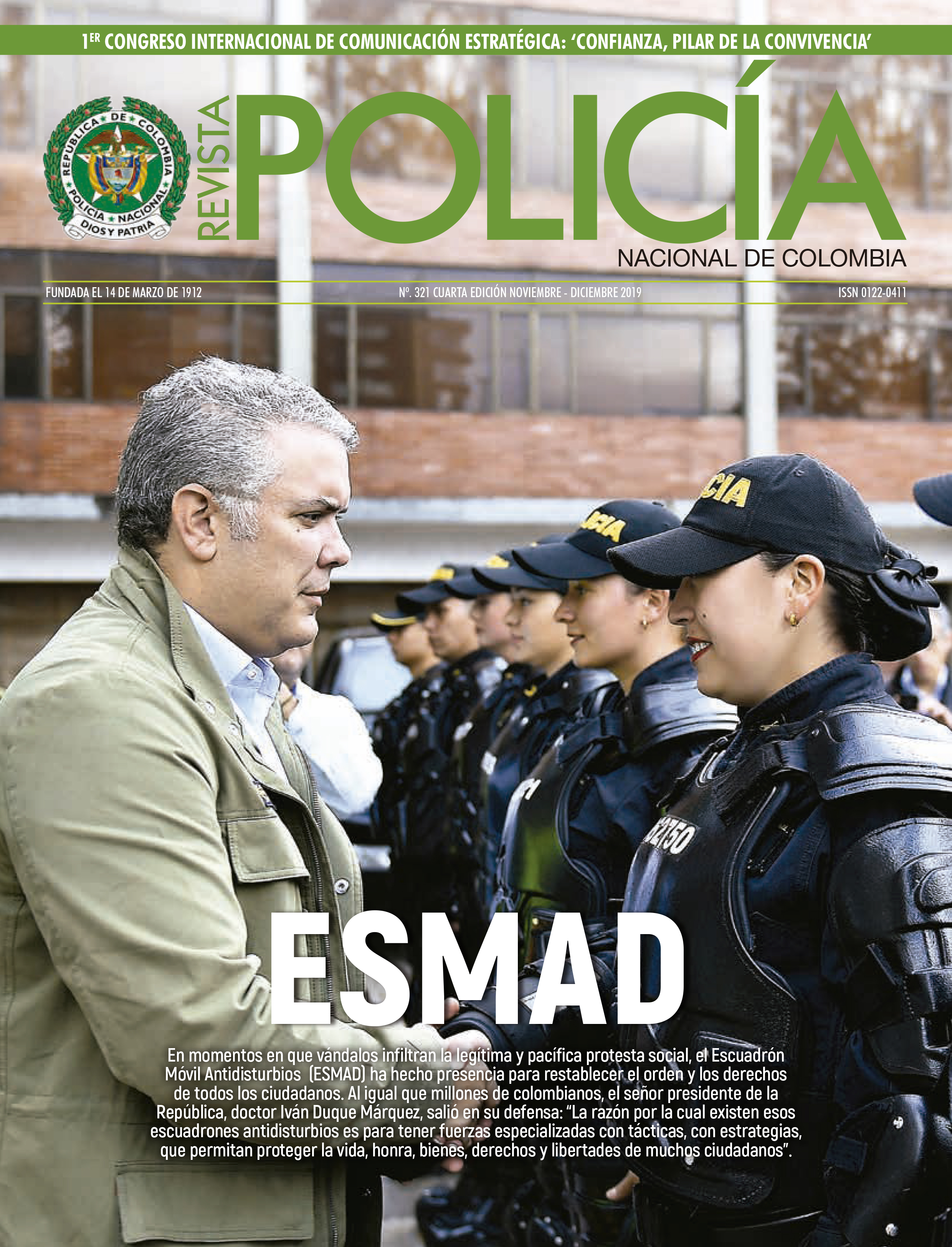 Revista Polic&iacute;a Nacional edici&oacute;n 321